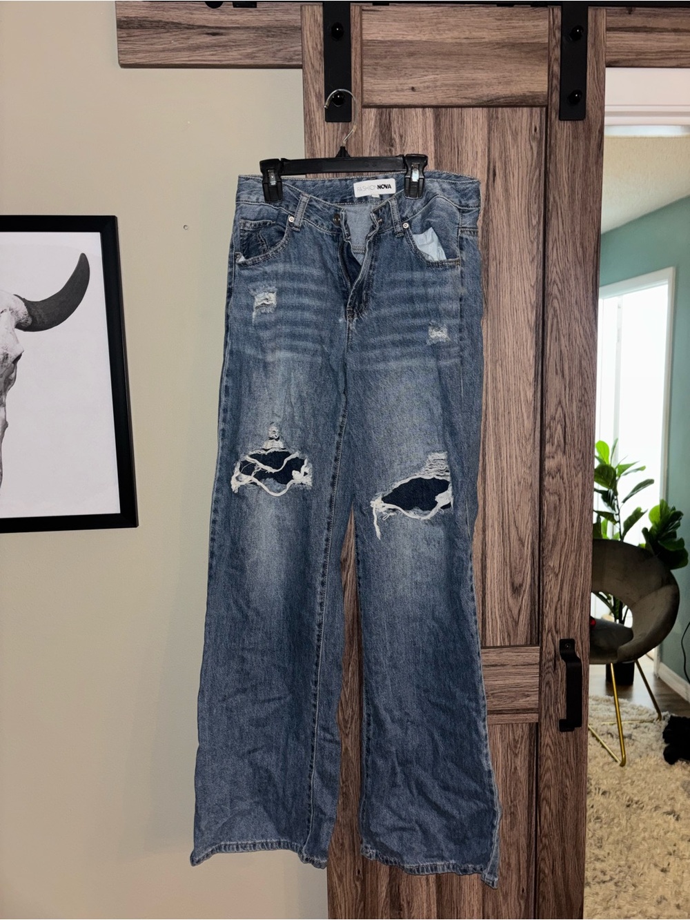 Fashion Nova Light Blue Denim Jeans